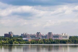Фото Панорама Воронежа с Дона, Россия