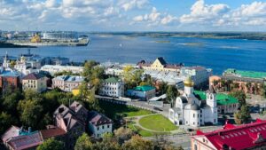 Фото Панорамный вид на Нижний Новгород, Россия